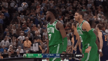 Boston Celtics Hug GIF - Boston Celtics Hug Back Hug GIFs