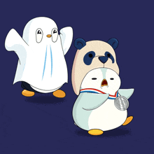 halloween scary ghost spooky penguin