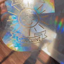 a sticker that says sunshine on it
