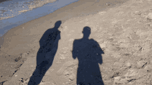 Shadow Walk On The Beach GIF