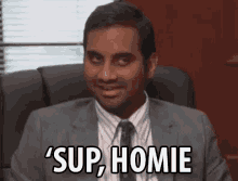 Sup, Homie - Parks And Recreation GIF - Homie Sup Sup Homie GIFs
