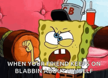 Spongebob Shut Up GIF - Spongebob Shut Up Blah Blah Blah GIFs