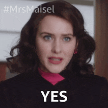 Yes Miriam Maisel GIF - Yes Miriam Maisel Rachel Brosnahan GIFs