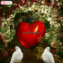 Good Evening Wishes GIF - Good Evening Wishes Heart Symbol GIFs
