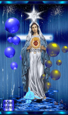 Szentáldás Mama Mary GIF - Szentáldás Mama Mary Blue GIFs