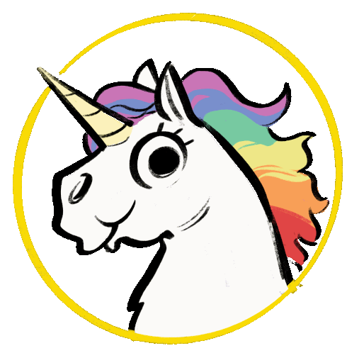 Unicorn Fabolous Sticker - Unicorn Fabolous Rainbow Stickers