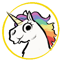 Unicorn Fabolous Sticker - Unicorn Fabolous Rainbow Stickers