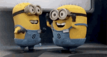 Minions Flipping Out GIF - Minions Despicableme Excited GIFs