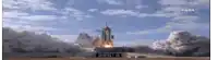 a picture of a rocket being launched with nasa written on the bottom