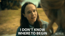 I Dont Know Where To Begin Vanya Hargreeves GIF - I Dont Know Where To Begin Vanya Hargreeves Ellen Page GIFs