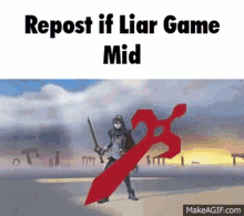 cybersaur repost if liar game mid