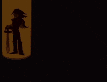 three pixel art characters with the words a human a monster and