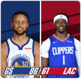 Golden State Warriors (86) Vs. Los Angeles Clippers (61) Third-fourth Period Break GIF - Nba Basketball Nba 2021 GIFs