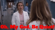 Greys Anatomy Jo Wilson GIF - Greys Anatomy Jo Wilson Oh My God Be Quiet GIFs