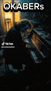 a man in a clown mask is playing the piano