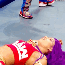 Sasha Banks Knocked Out GIF