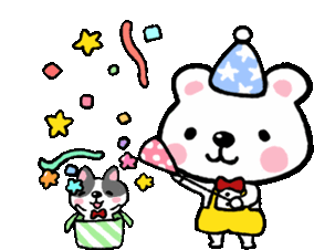 Confetti Birthday Party Sticker - Confetti Birthday Party Surprise Stickers