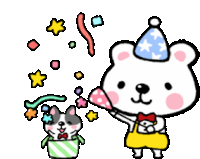 Confetti Birthday Party Sticker