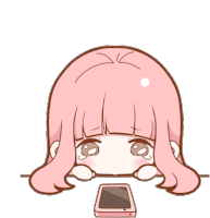 Miracle Nikki Phone Sticker - Miracle Nikki Phone Waiting For An Answer Stickers