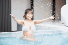 Playing Lets Swim GIF - Playing Lets Swim Summer Ready GIFs