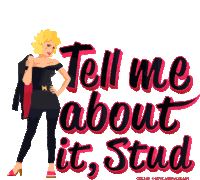 Tell Me About It Stud Sticker - Tell Me About It Stud Sassy Stickers