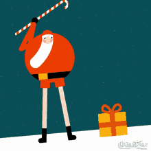 Merry Christmas Santa Golfing GIF - Merry Christmas Santa Golfing Santa Claus GIFs
