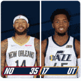 New Orleans Pelicans (35) Vs. Utah Jazz (17) First-second Period Break GIF - Nba Basketball Nba 2021 GIFs