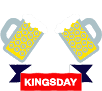 Kings Day Toast Sticker - Kings Day Toast Cheers Stickers
