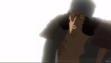 a man with curly hair wearing a hat and sunglasses is shown on a white background