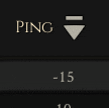 the word ping is on a black background with an arrow pointing to the right