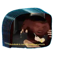 a picture of a man with the words kolobok is not the same anymore on the bottom