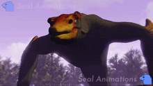 a seal animations logo is displayed on a screen