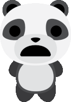 Amazed Shocked Sticker - Amazed Shocked Sad Panda Stickers