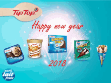 Ice Cream Happy New Year GIF - Ice Cream Happy New Year 2018 GIFs