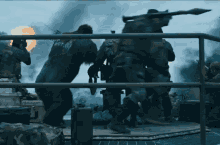 Fighting In War GIF - War For The Planet Of The Apes War Fight GIFs