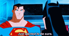 Superman Batman GIF - Superman Batman Wanted To Be Sure GIFs