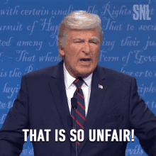 That Is So Unfair Donald Trump GIF - That Is So Unfair Donald Trump Alec Baldwin GIFs