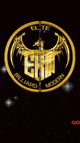 a black background with three gold circles that say belajar