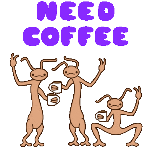 Need Coffee Mondays Sticker - Need Coffee Mondays Mornings Stickers