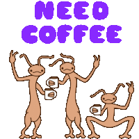 Need Coffee Mondays Sticker - Need Coffee Mondays Mornings Stickers