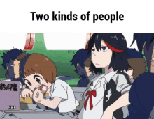 Two Kinds Of People Anime Eating GIF - Two Kinds Of People Anime Eating Anime Meme GIFs