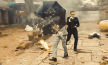 Battling With New Tools GIF - Eggsy Unwin Colin Firth Harry Hart GIFs