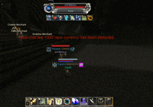 a screenshot of a video game shows that 1000 race currency has been deducted