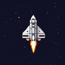 Space Spaceship GIF - Space Spaceship Pixel Art GIFs