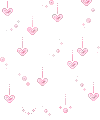 a seamless pattern with pink hearts and arrows on a white background