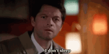 Supernatural Castiel GIF - Supernatural Castiel Sleep GIFs