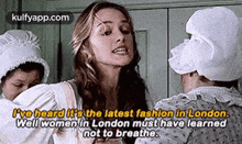 Pvo Hoard Tsthe Latest Fashion In London.Well Women In London Must Have Learnednot To Breathe..Gif GIF - Pvo Hoard Tsthe Latest Fashion In London.Well Women In London Must Have Learnednot To Breathe. Keira Knightley Pirate Of-the-caribbean GIFs