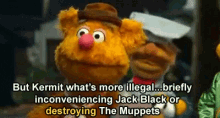 Muppets Fozzie GIF - Muppets Fozzie Whats More Illegal GIFs