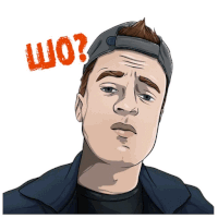 a cartoon of a man with a hat and the word wo on his head