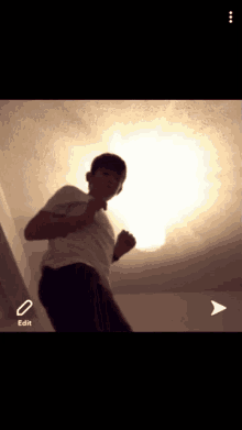 a screenshot of a video with the word edit on the bottom